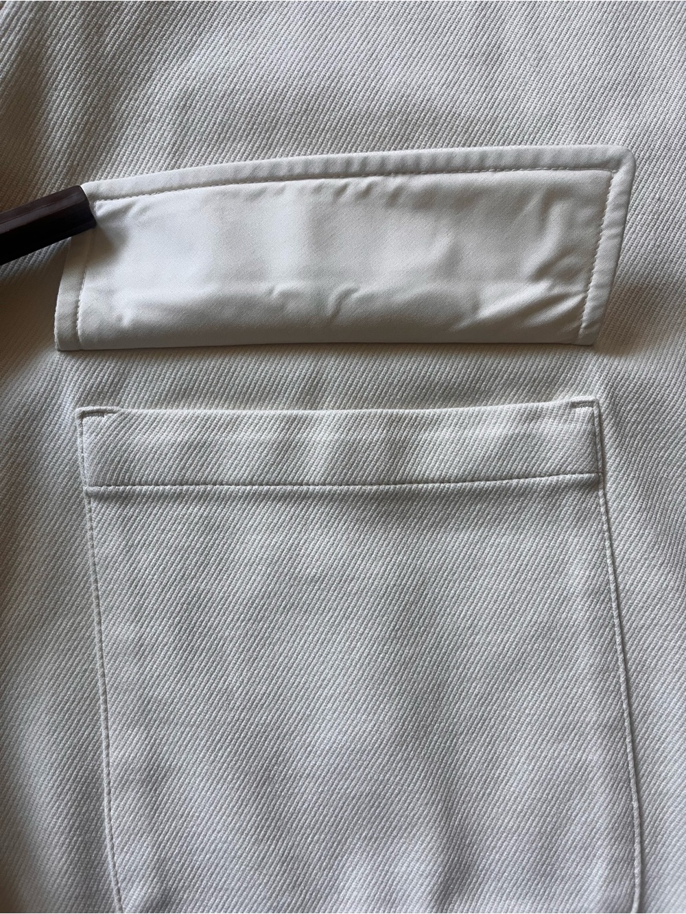 Uniqlo Women's Cream Button-Front Jersey Knit Relaxed Oversized Boxy Jacket - Picture 10 of 16